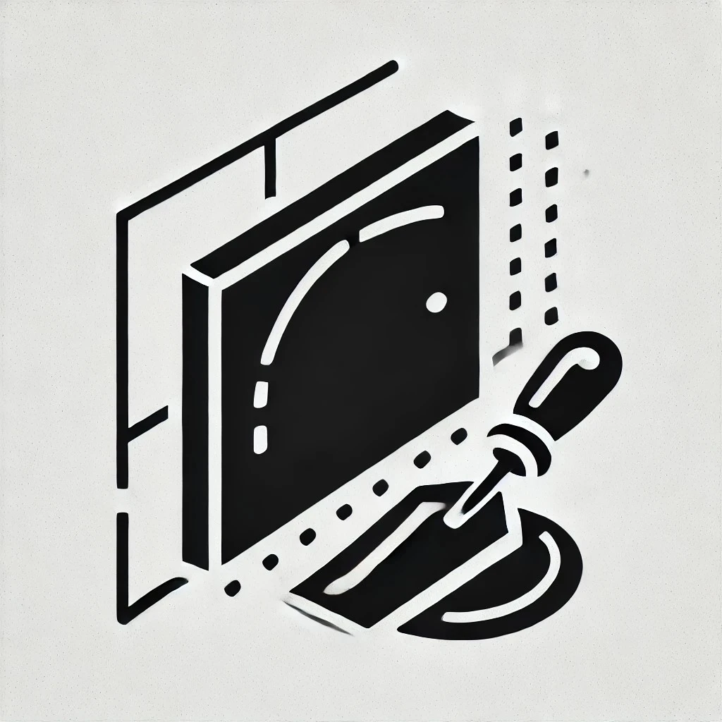 Pictogram Gyproc plaatsen